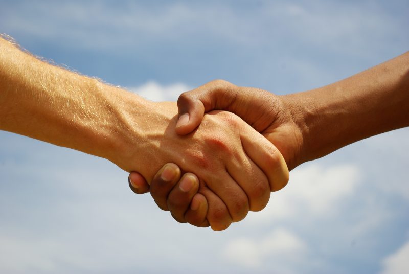 Home Inspection handshake